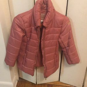 Kids down warm jacket for girl